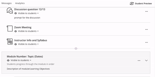 Animated gif of keyboard shortcut