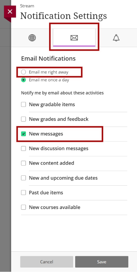 base navigation < activity < gear icon