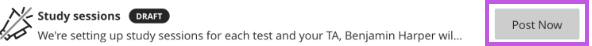 screenshot of the post button