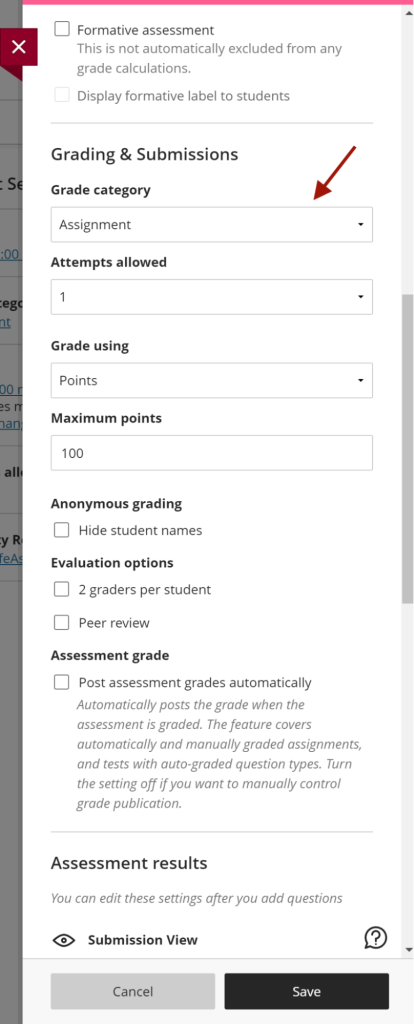 select category from dropdown