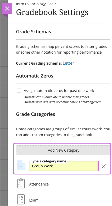 add new category screenshot