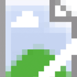icon of image with a slash through it