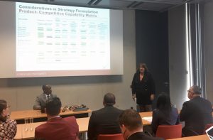Joyce Tyrrell presents at the Viessmann plant