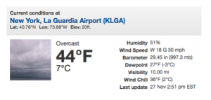 example of a data paragraph from the National Weather Service
