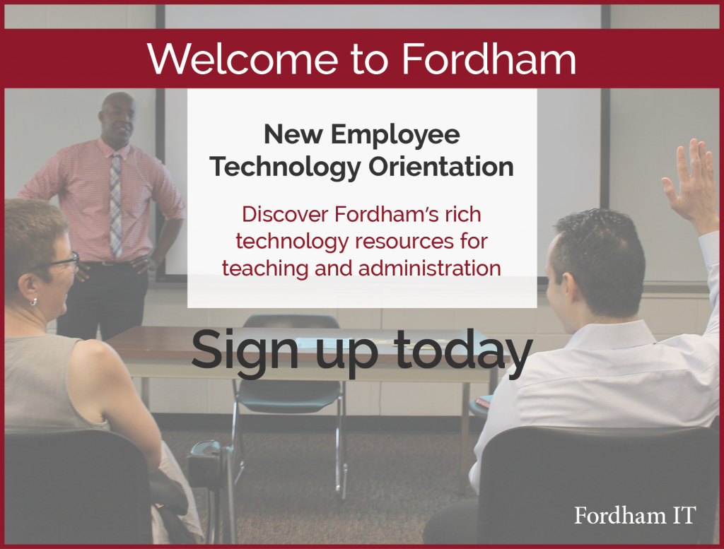 New Employee Technology Orientation graphic