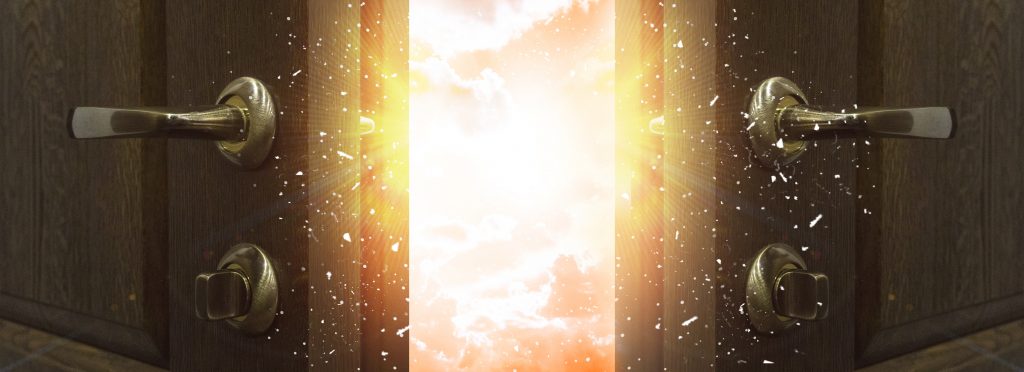 Open door, magic imagery