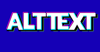 letters spelling alt text