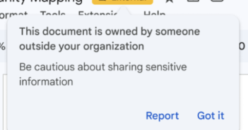 Better Security and Comfort: Out-of-Domain File Warnings in Google Workspace